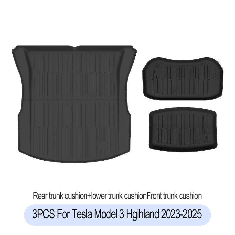 Alfombrilla para Maletero Tesla Model 3 Highland 2023-2026 - TPE Impermeable