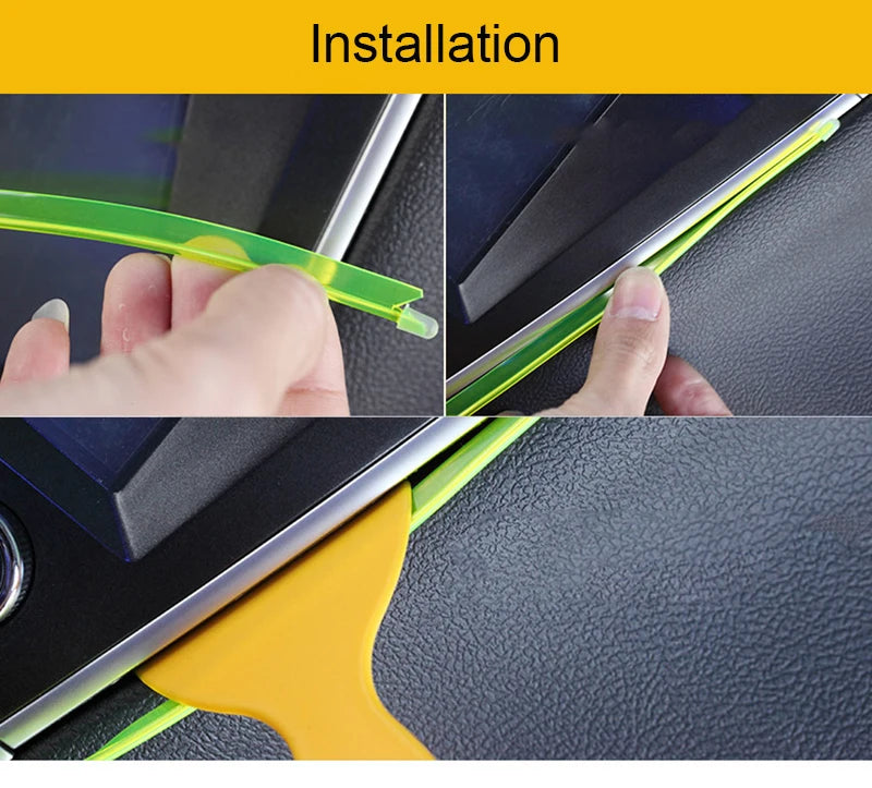 Tira LED 1M para Interior Auto - Luz Neón Flexible con Controlador USB DIY