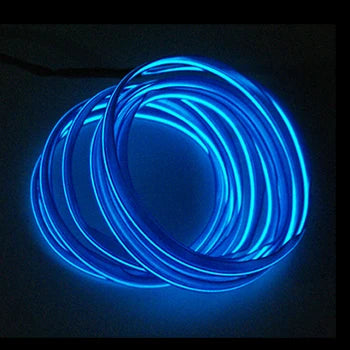 Tira LED 1M para Interior Auto - Luz Neón Flexible con Controlador USB DIY