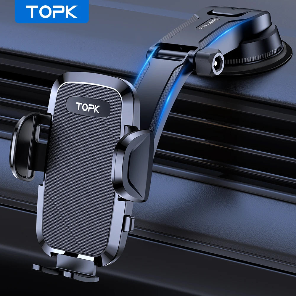 Soporte para Teléfono de Auto TOPK — Gravedad y Mag-Safe, Universal