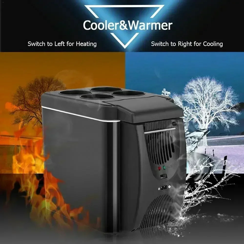 Mini Refrigerador Portátil para Auto 6L — Enfría y Calienta 12V
