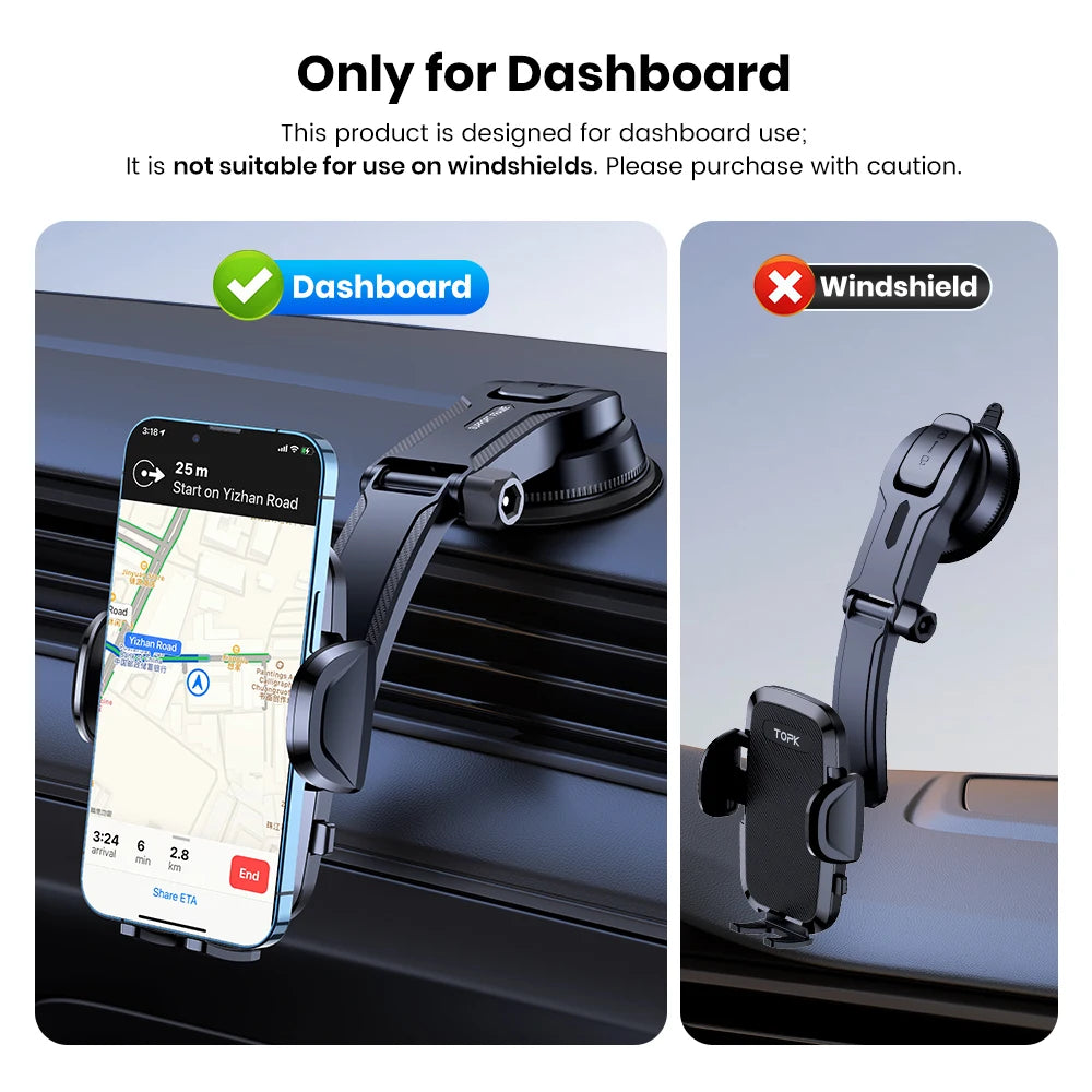 Soporte para Teléfono de Auto TOPK — Gravedad y Mag-Safe, Universal