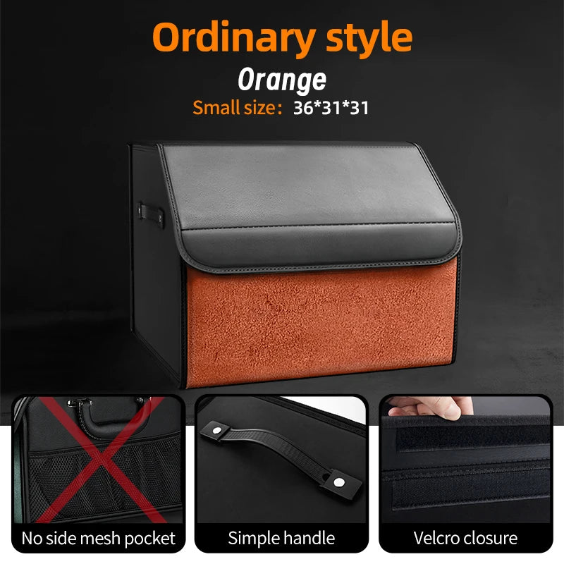 Organizador de Maletero Premium de Gamuza — Plegable, 29L / 40L / 61L