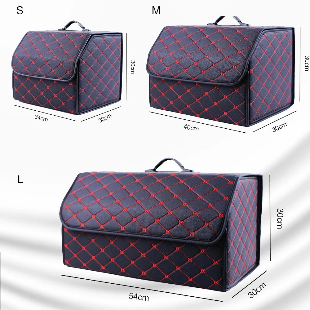Organizador de Maletero para Auto — Plegable, Multiusos con Tapa