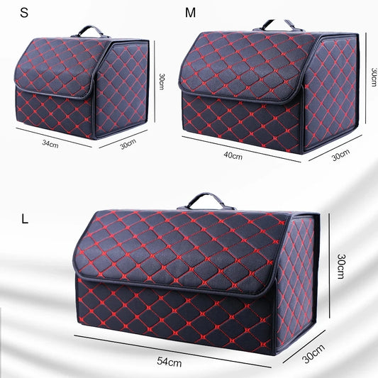 Organizador de Maletero para Auto — Plegable, Multiusos con Tapa