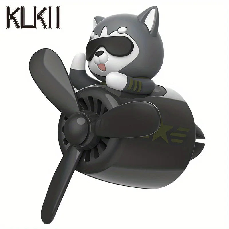 Ambientador Decorativo para Auto — Difusor de Perfume con Clip, Diseños Husky, Oso, Perro