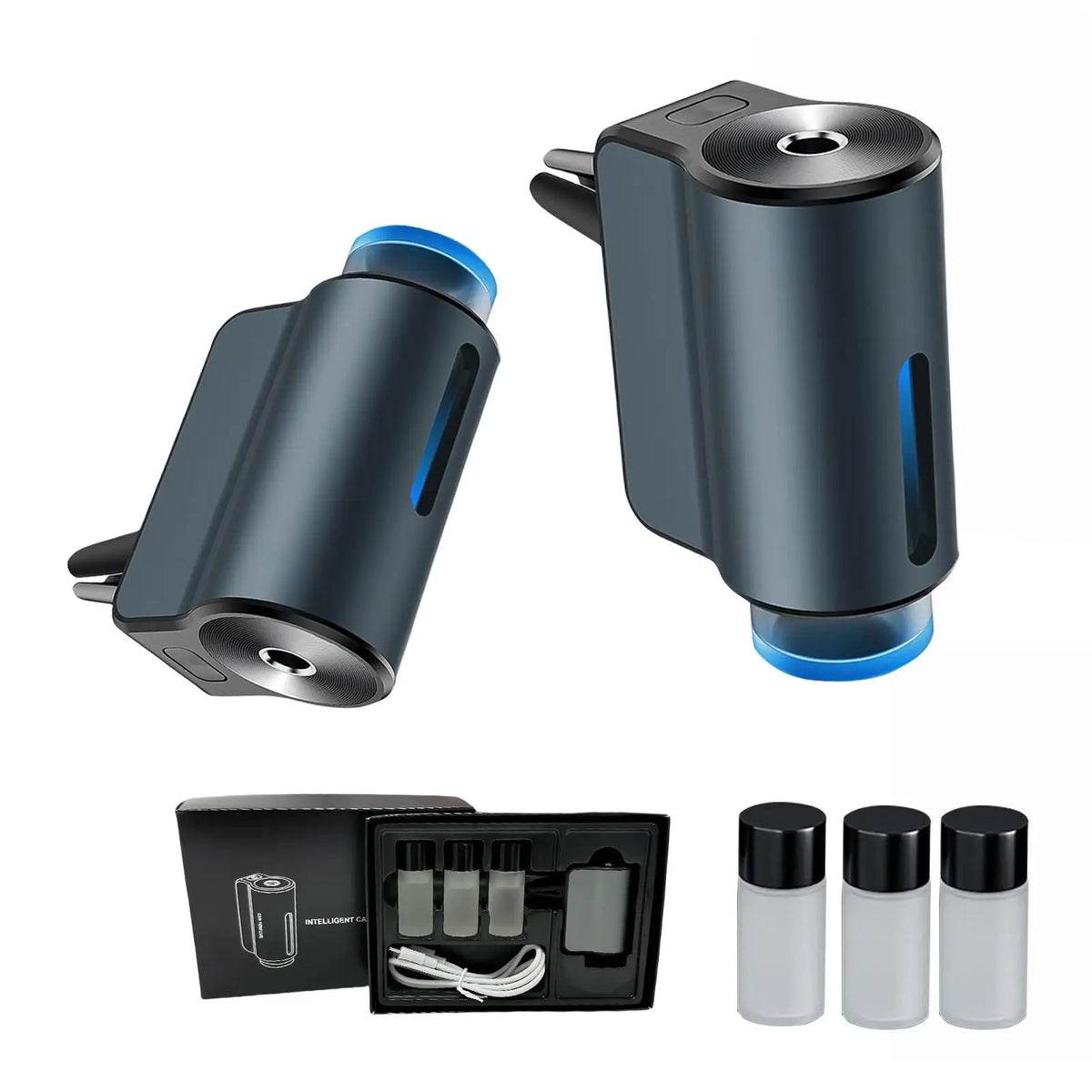 Ambientador Difusor para Auto - 3 Intensidades de Fragancia