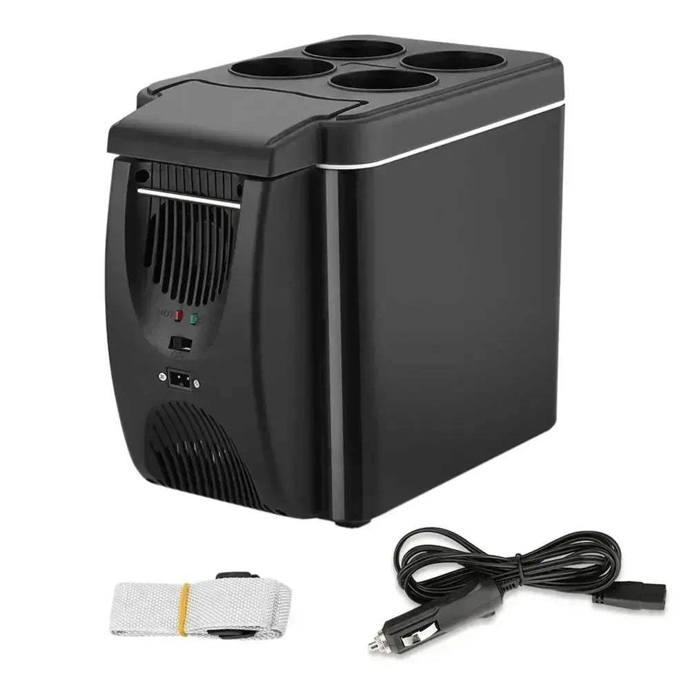 Mini Refrigerador Portátil para Auto 6L — Enfría y Calienta 12V