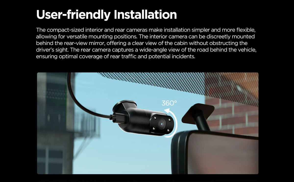Cámara para Auto VIOFO 4K HDR WiFi — Modo Estacionamiento 24H