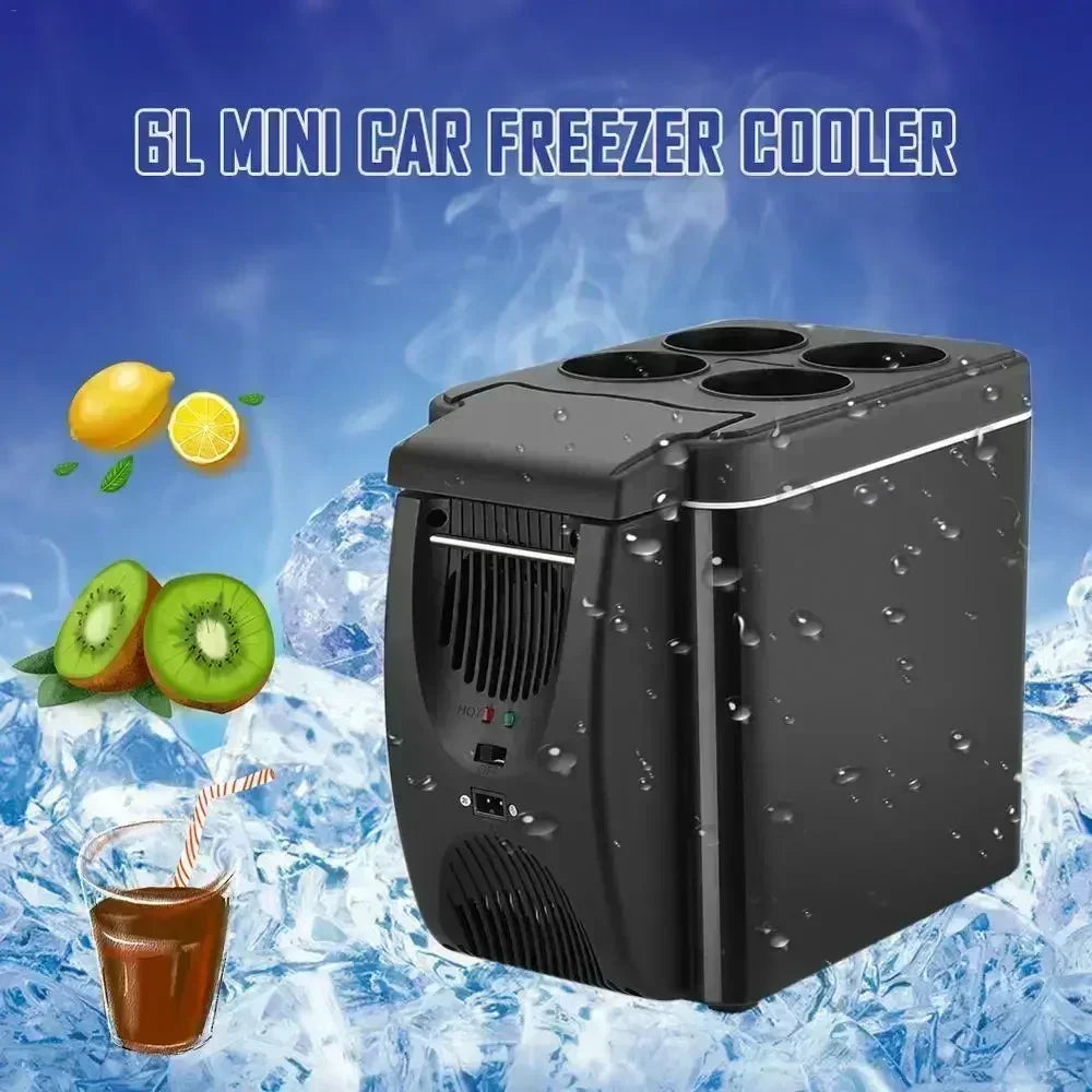 Mini Refrigerador Portátil para Auto 6L — Enfría y Calienta 12V