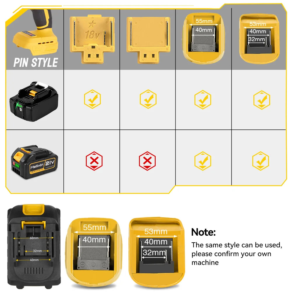 Llave Eléctrica 3 en 1 Sin Escobillas 520 N·m — Llave de Impacto + Destornillador + Taladro, Compatible Makita 18V
