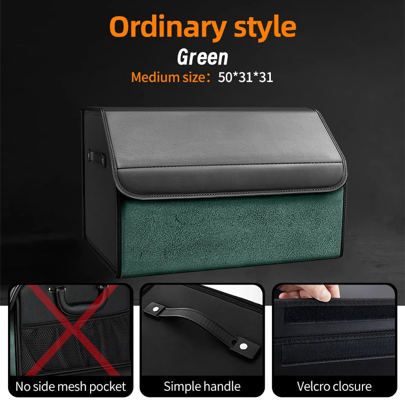 Organizador de Maletero Premium de Gamuza — Plegable, 29L / 40L / 61L