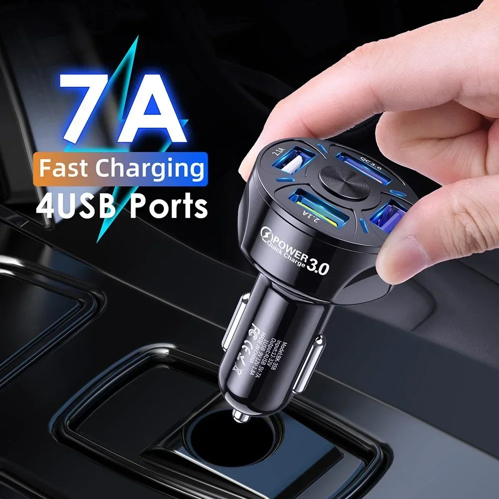 Cargador USB Dual para Auto 3.1A con Pantalla LCD — Voltímetro 12V/24V