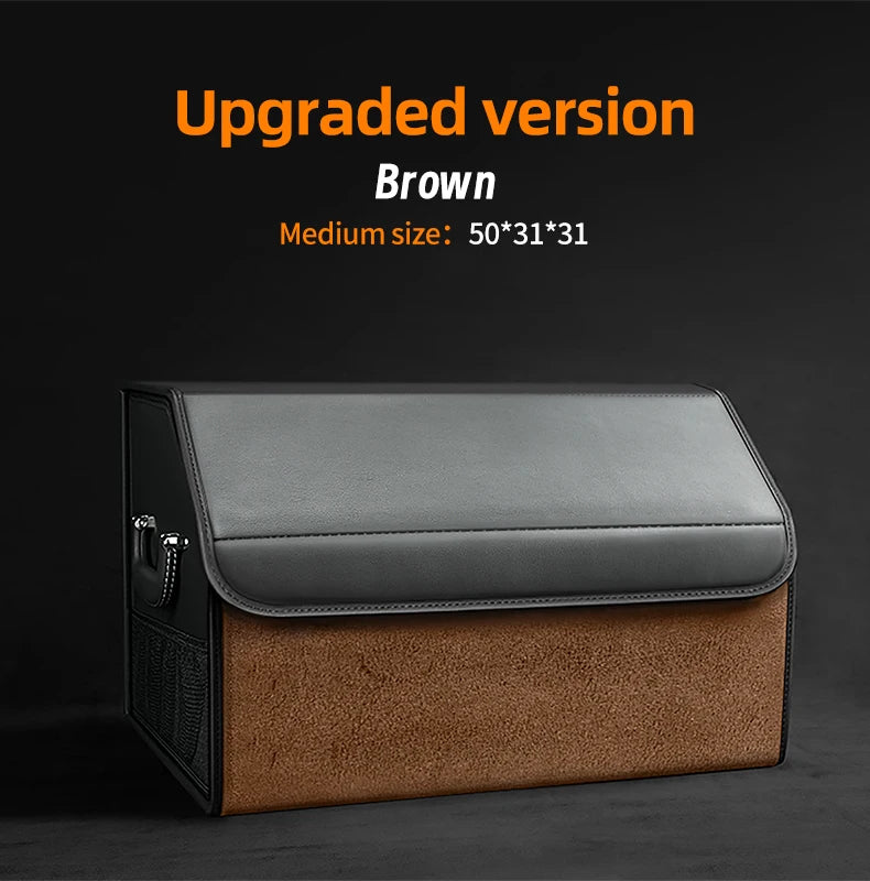 Organizador de Maletero Premium de Gamuza — Plegable, 29L / 40L / 61L