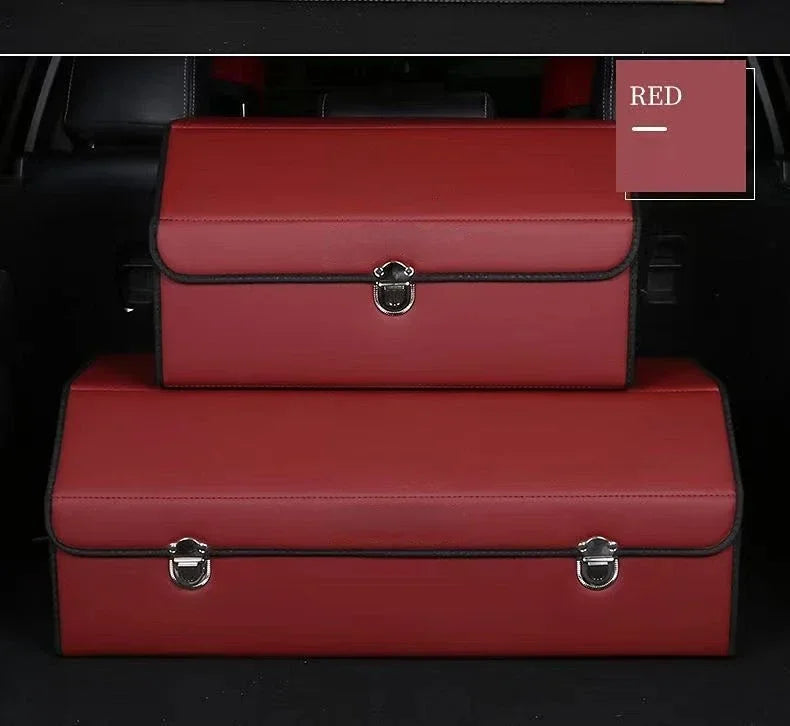 Organizador de Maletero SUV — Plegable, Piel Sintética, Múltiples Compartimentos