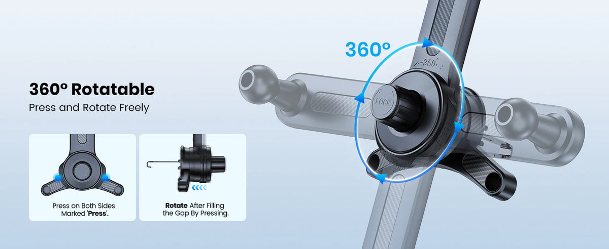 Soporte Magnético TOPK para Auto — Rejilla de Ventilación, Compatible Mag-Safe
