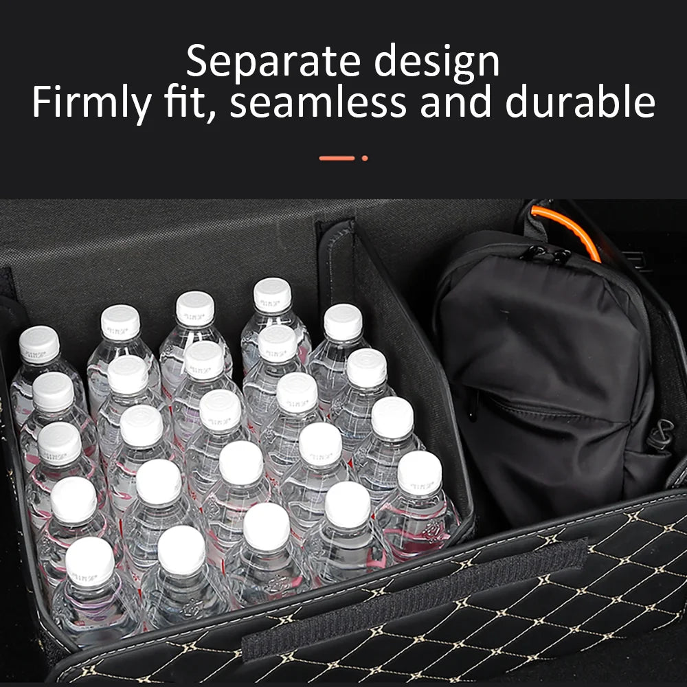 Organizador de Maletero para Auto — Plegable, Multiusos con Tapa