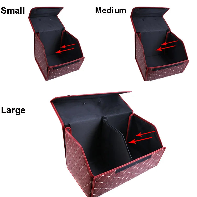 Organizador de Maletero para Auto — Plegable, Multiusos con Tapa