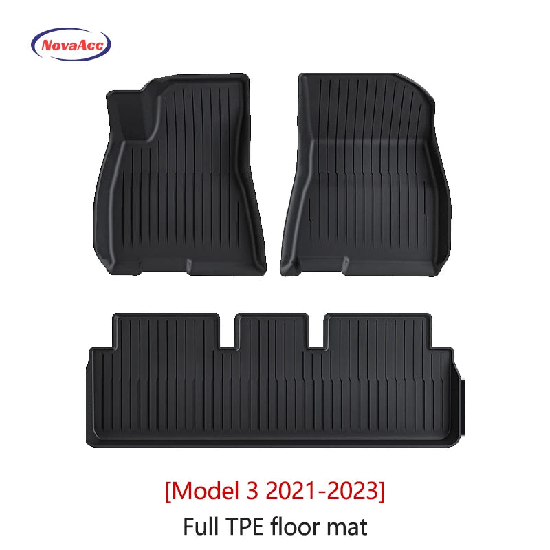Alfombrillas TPE para Tesla Model Y/3 2021-2024 LHD - Todo Clima