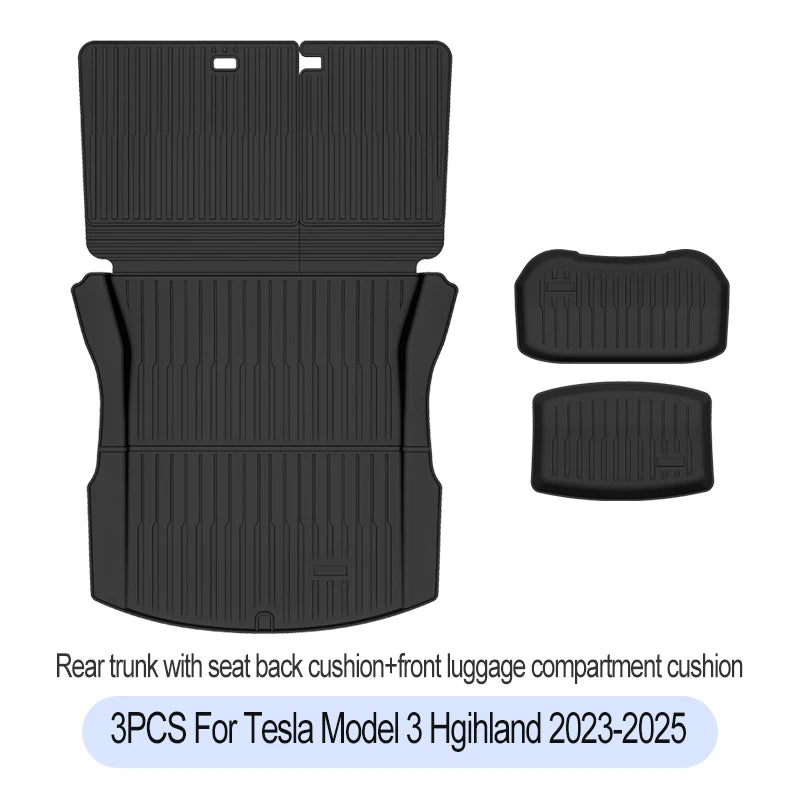 Alfombrilla para Maletero Tesla Model 3 Highland 2023-2026 - TPE Impermeable