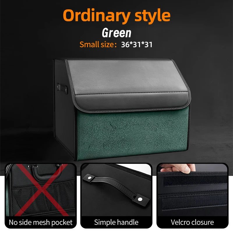 Organizador de Maletero Premium de Gamuza — Plegable, 29L / 40L / 61L