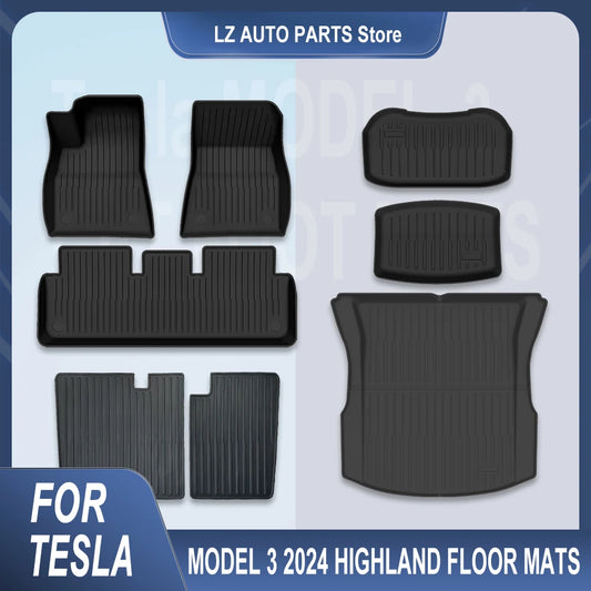 Alfombrilla para Maletero Tesla Model 3 Highland 2023-2026 - TPE Impermeable