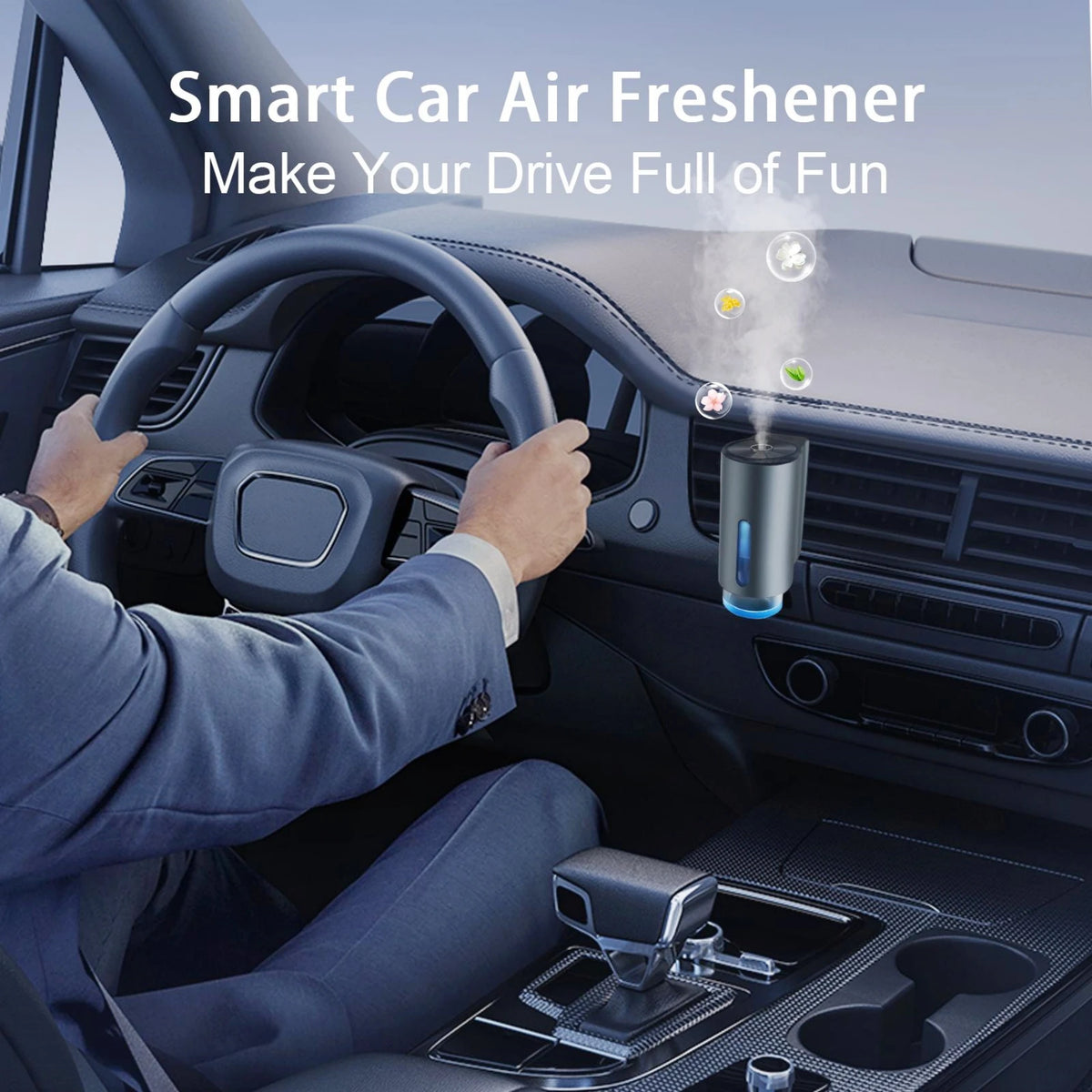 Ambientador Difusor para Auto - 3 Intensidades de Fragancia