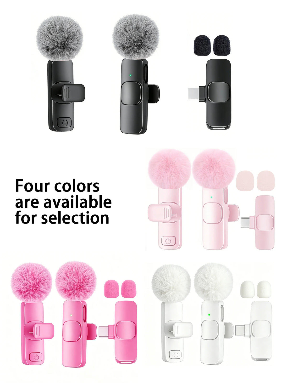 Micrófono Lavalier Inalámbrico Profesional — Plug & Play Tipo-C