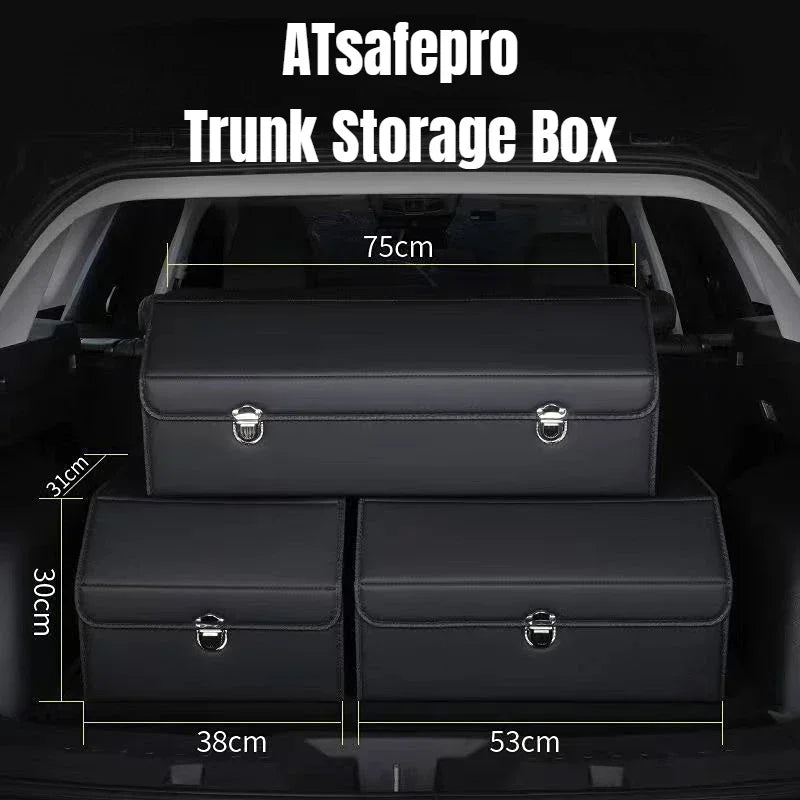 Organizador de Maletero SUV — Plegable, Piel Sintética, Múltiples Compartimentos