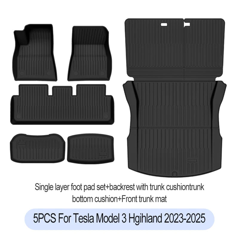 Alfombrilla para Maletero Tesla Model 3 Highland 2023-2026 - TPE Impermeable