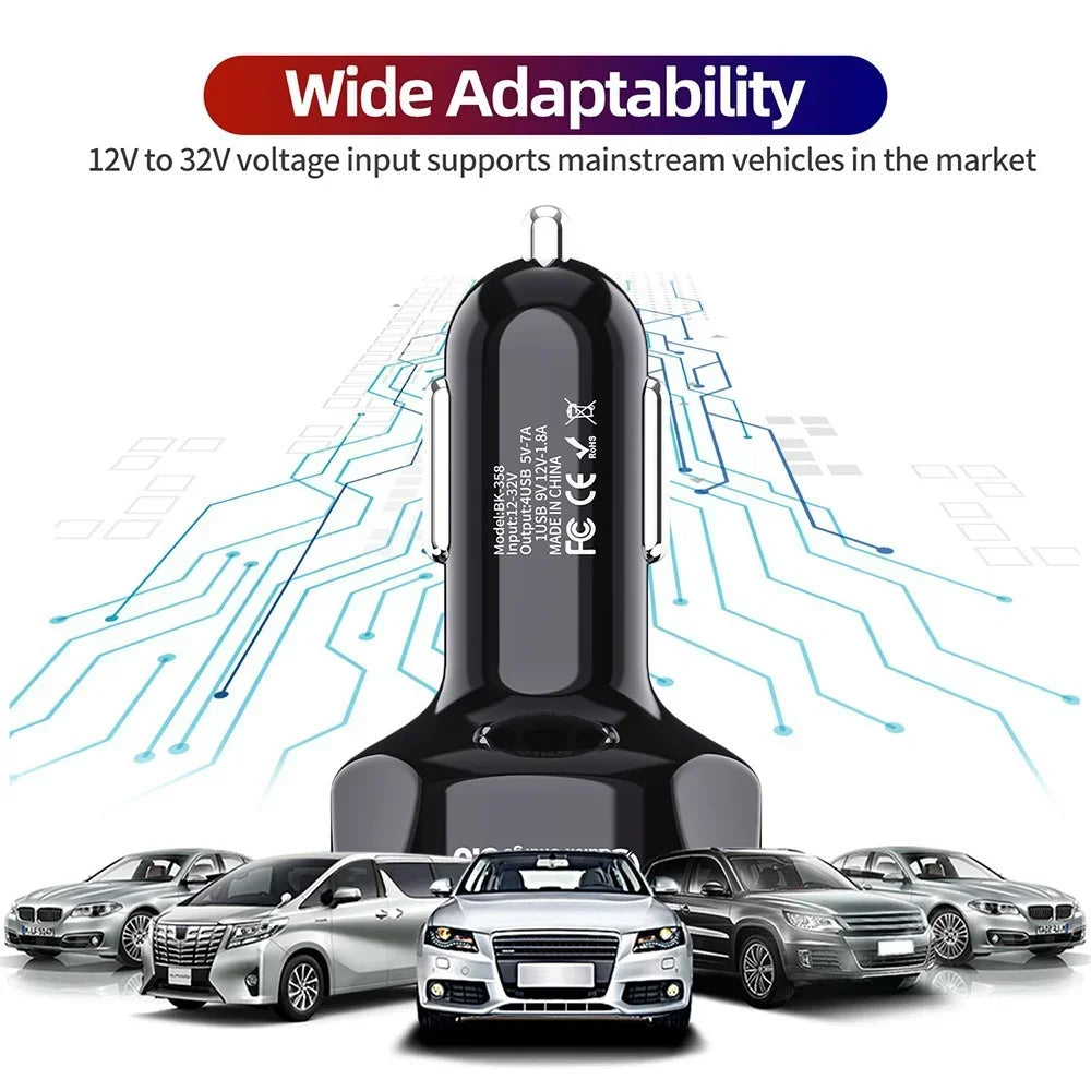 Cargador USB Dual para Auto 3.1A con Pantalla LCD — Voltímetro 12V/24V
