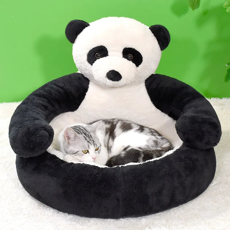 Cama Ultra Suave para Mascotas — Diseño Oso Abrazo | Perros y Gatos 🐻