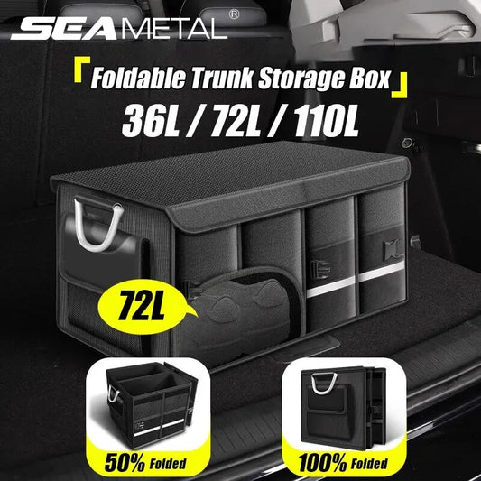 Caja Organizadora de Maletero Plegable — Tela Oxford Impermeable, 36L / 72L / 110L