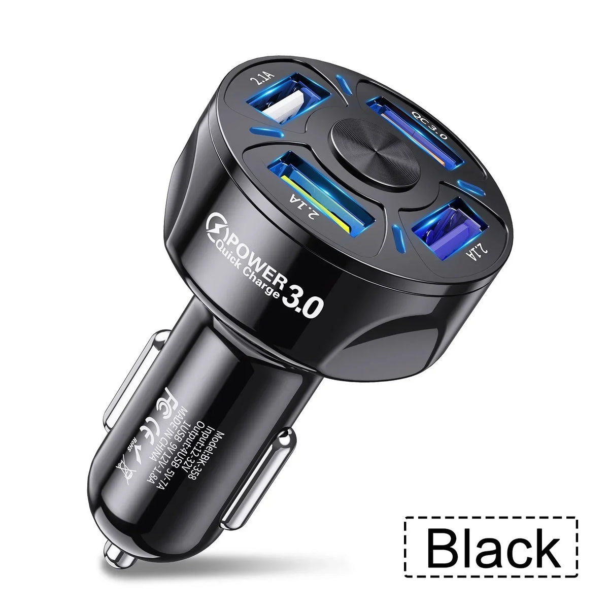 Cargador USB Dual para Auto 3.1A con Pantalla LCD — Voltímetro 12V/24V