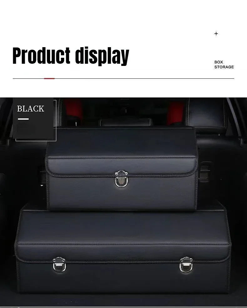 Organizador de Maletero SUV — Plegable, Piel Sintética, Múltiples Compartimentos