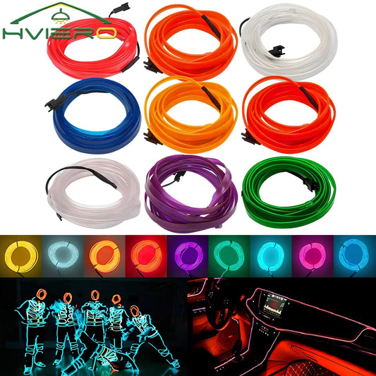 Tira LED Interior Auto 1M-5M - Luz Neón Flexible USB Decorativa