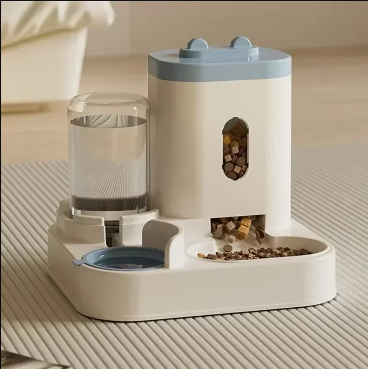 Comedero Automático para Gatos y Perros | Dispensador con Fuente de Agua 2L