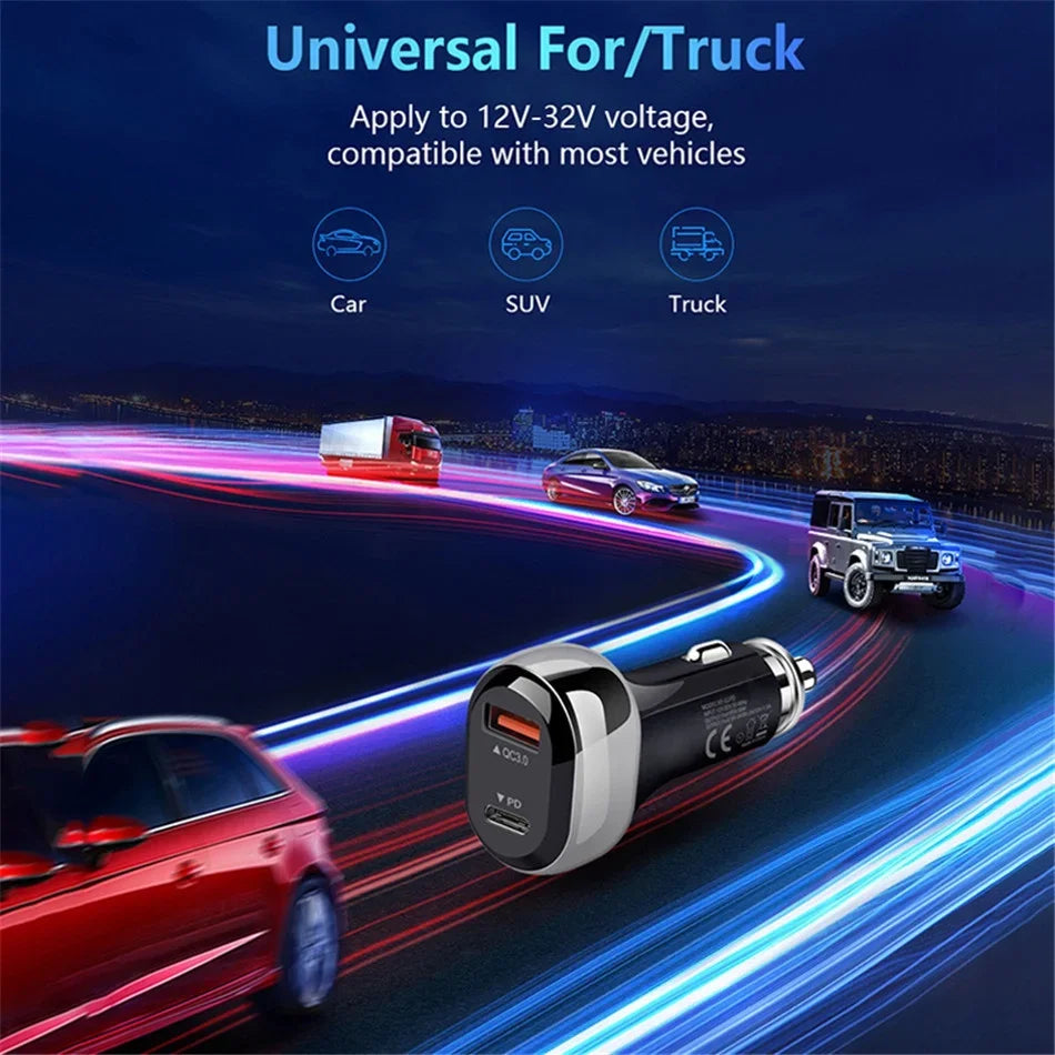 Cargador USB Dual para Auto 3.1A con Pantalla LCD — Voltímetro 12V/24V