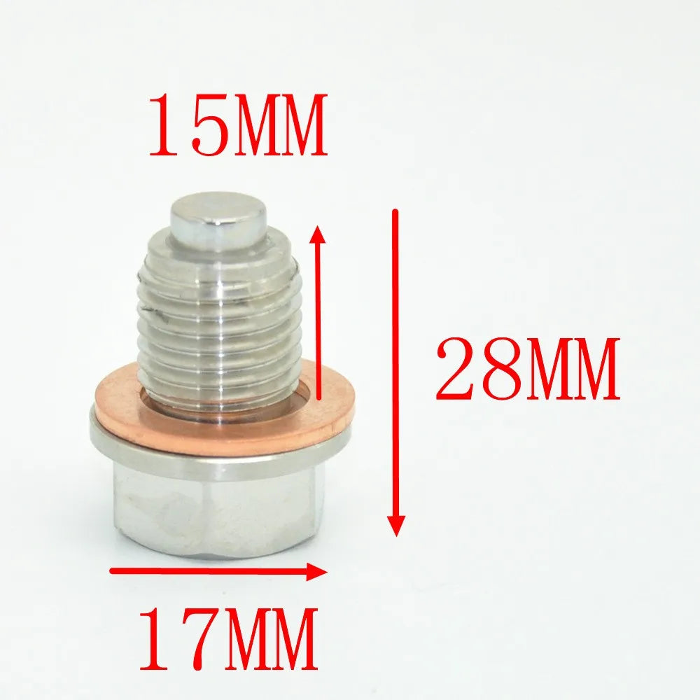 Tornillo Magnético de Drenaje de Aceite para Motor de Acero Inoxidable M8/10/12/14/16/18/20/24 1.5 1.25 1.75, Tuerca de Drenaje de Aceite