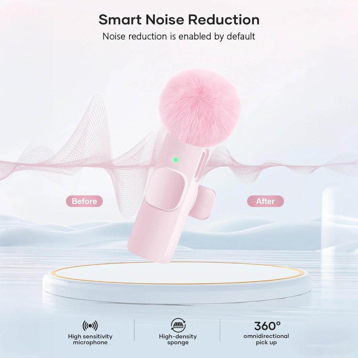 Micrófono Lavalier Inalámbrico Profesional — Plug & Play Tipo-C