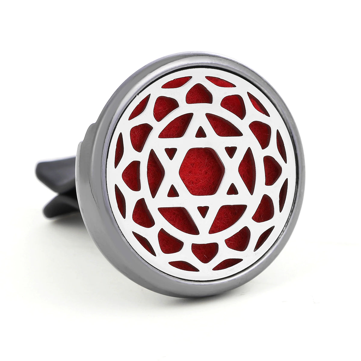 Difusor de Perfume Recargable para Auto — Clip Ventilación, Aromaterapia con 10 Almohadillas