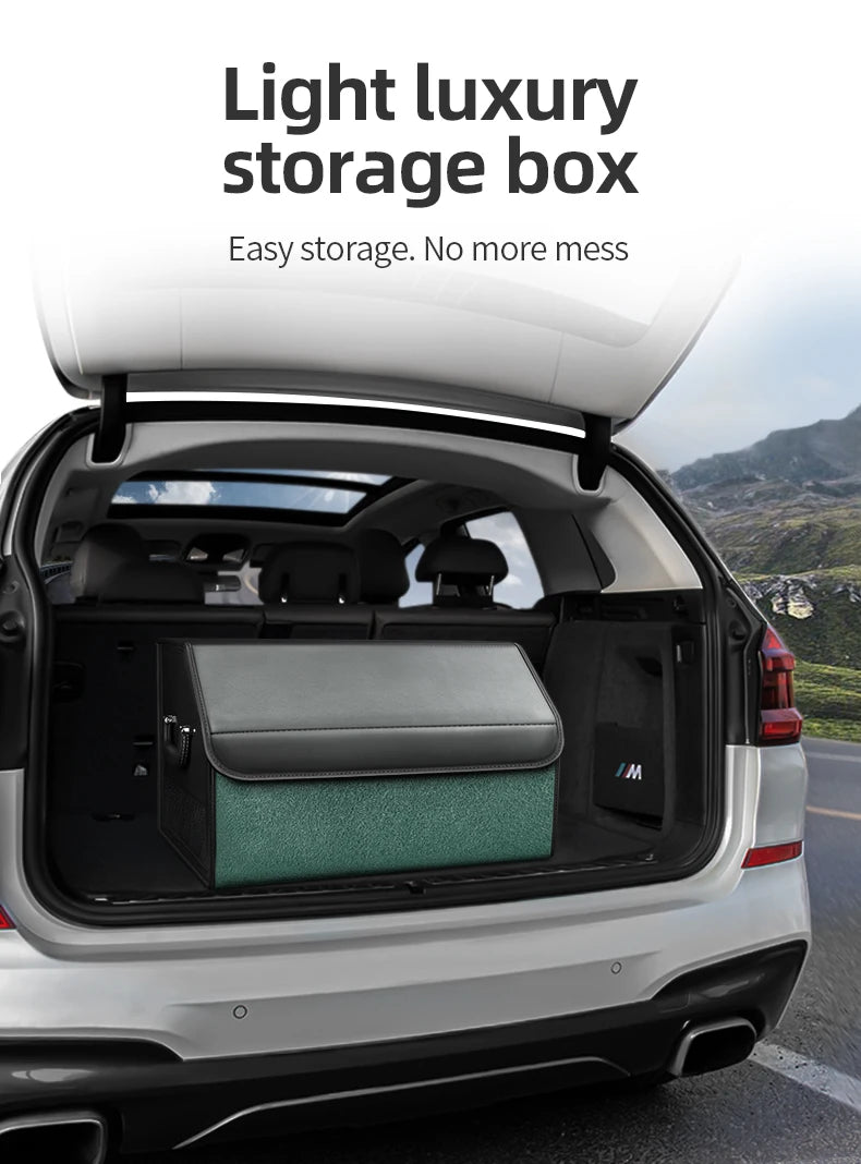 Organizador de Maletero Premium de Gamuza — Plegable, 29L / 40L / 61L