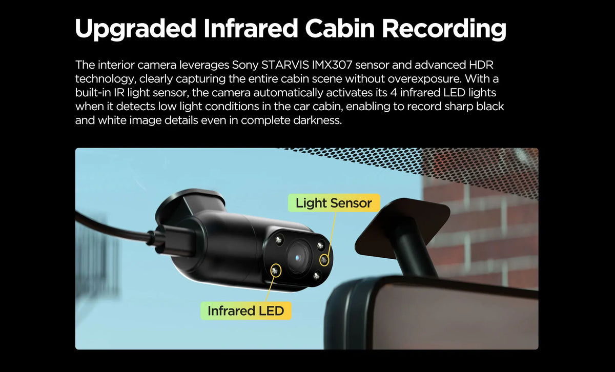 Cámara para Auto VIOFO 4K HDR WiFi — Modo Estacionamiento 24H