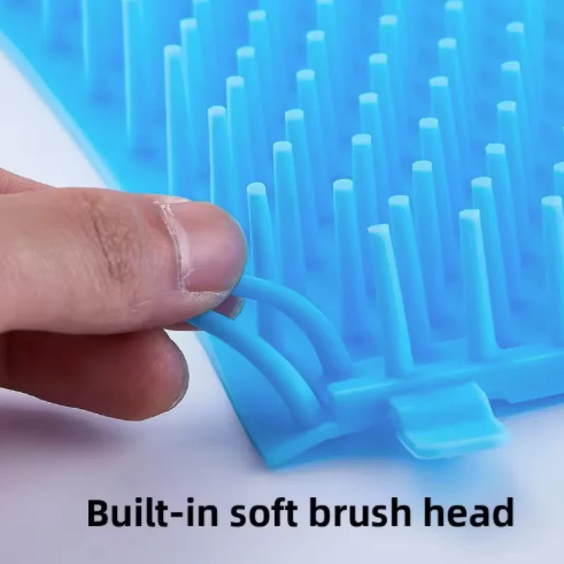 Limpiador de Patas para Perros y Gatos | Silicona Suave con Cubo Secador