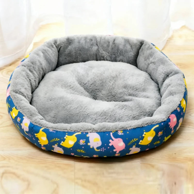 Cama Redonda de Pana para Gatos — Suave y Cálida