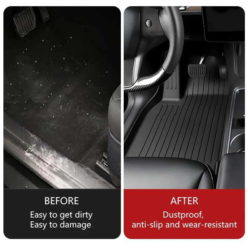 Alfombrillas TPE para Tesla Model Y/3 2021-2024 LHD - Todo Clima