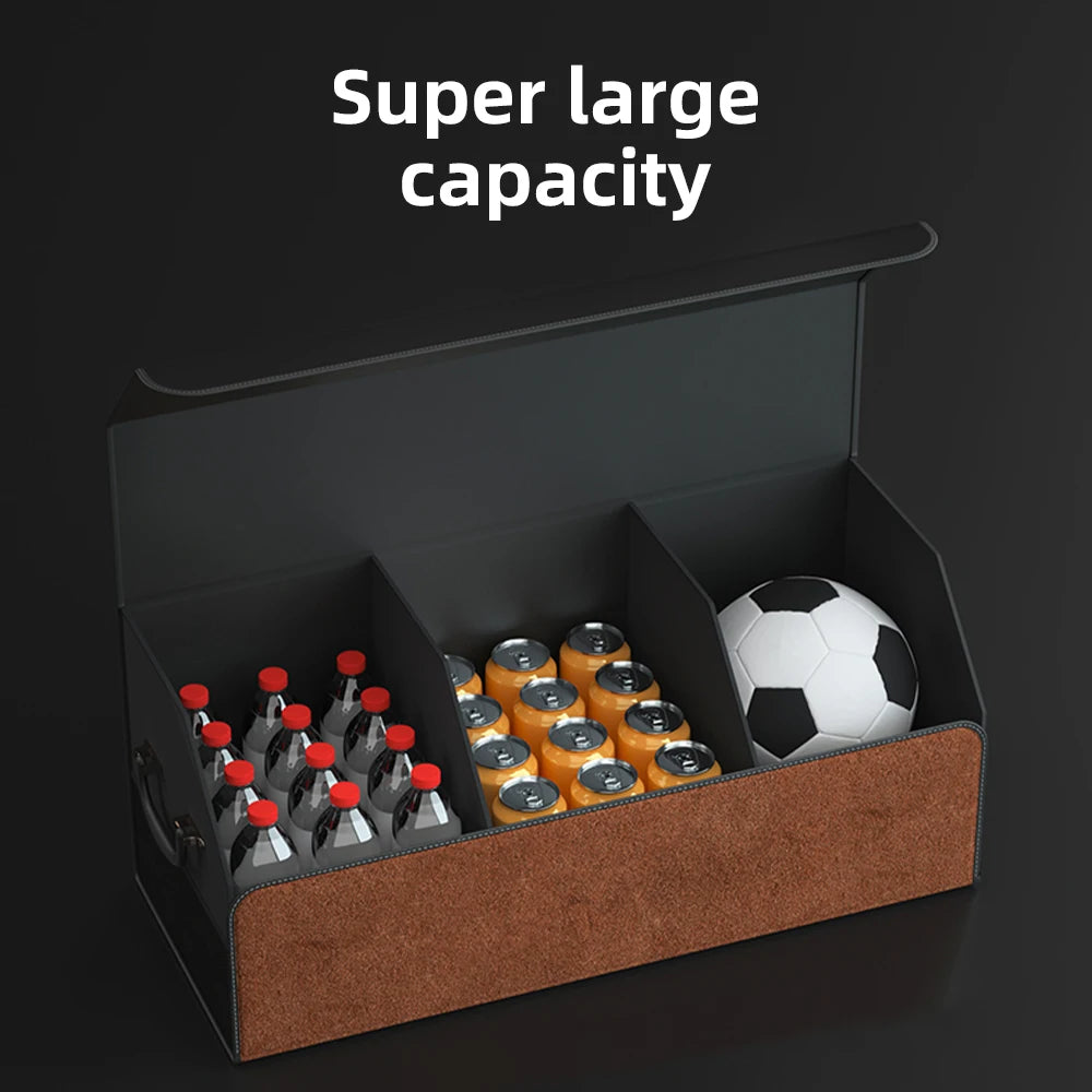 Organizador de Maletero Premium de Gamuza — Plegable, 29L / 40L / 61L