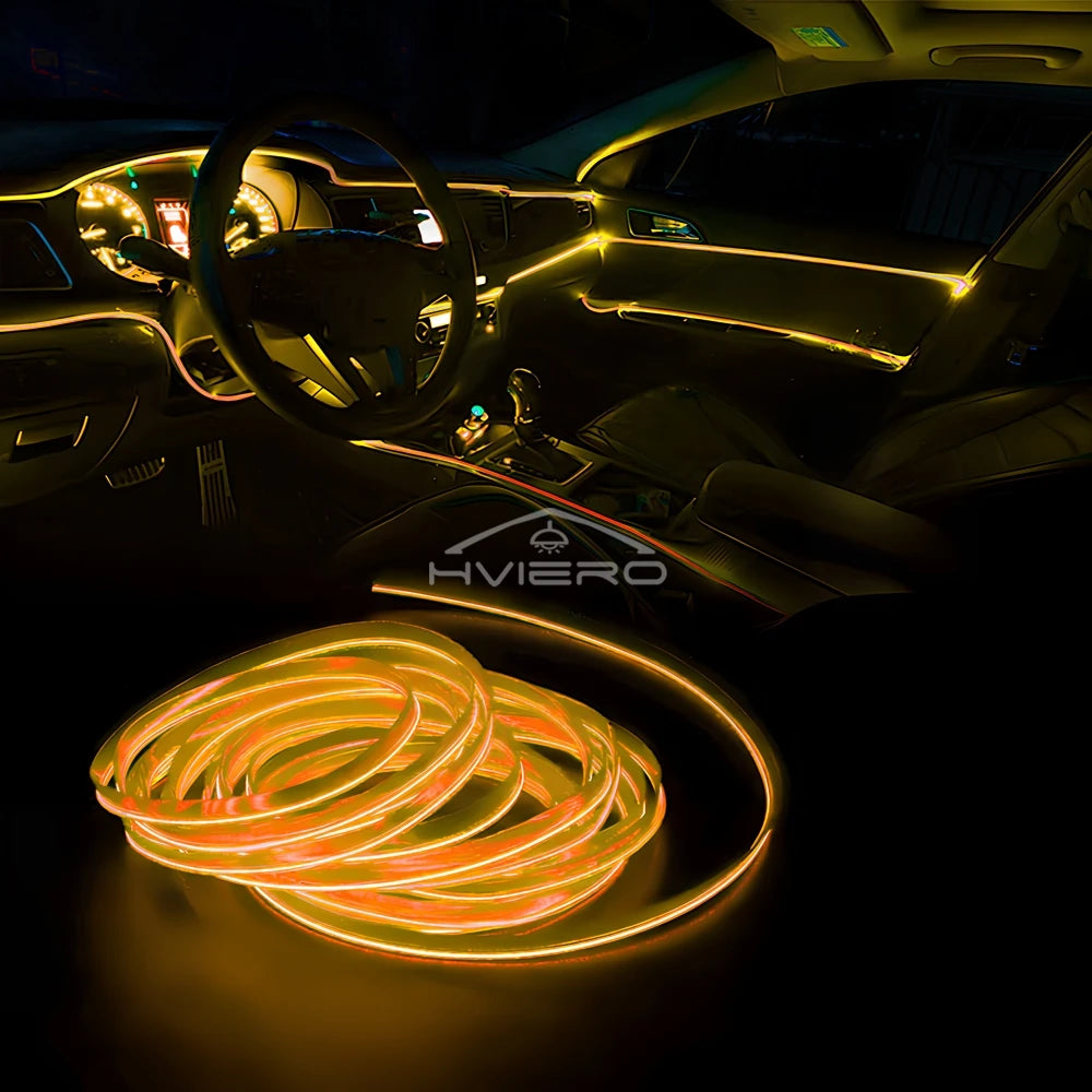 Tira LED Interior Auto 1M-5M - Luz Neón Flexible USB Decorativa