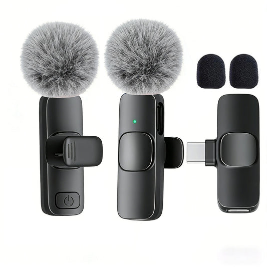 Micrófono Lavalier Inalámbrico Profesional — Plug & Play Tipo-C