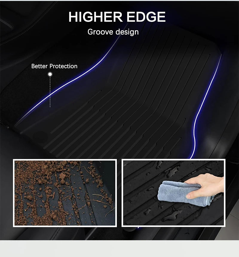 Alfombrillas TPE para Tesla Model Y/3 2021-2024 LHD - Todo Clima